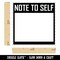 Bold Note to Self Blank Journaling Self-Inking Rubber Stamp Ink Stamper